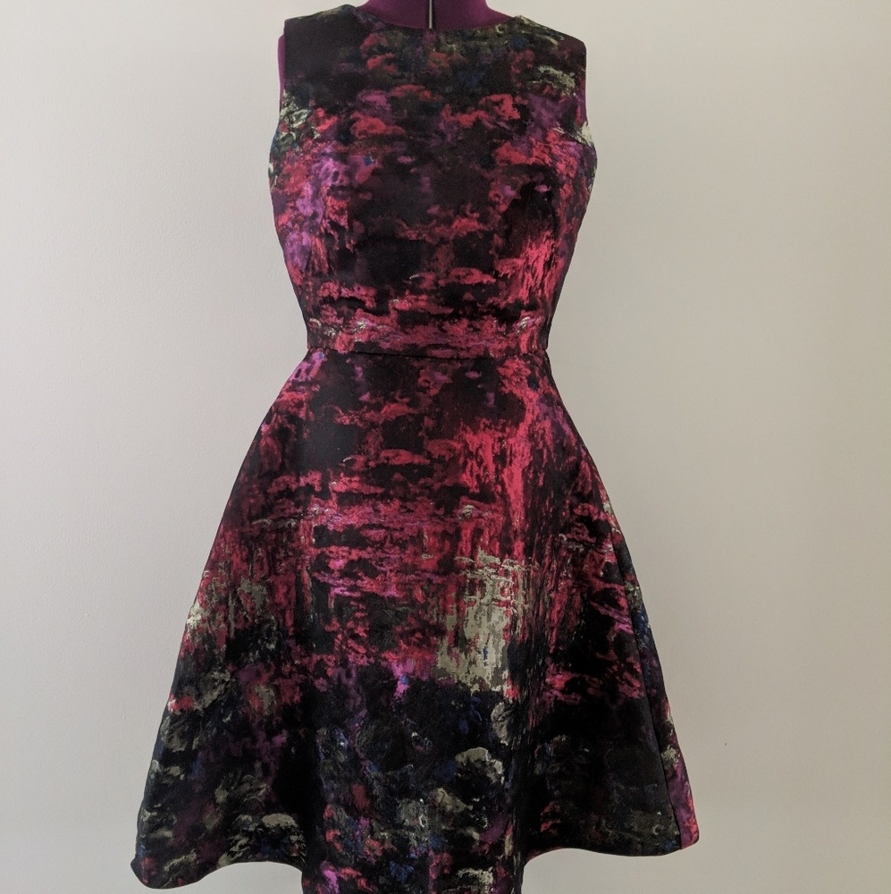 Leslie Fay cocktail dress sz 4 - Picture 1 of 3